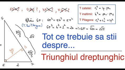 Tot Ce Trebuie Sa Stii Despre Triunghiul Dreptunghic Recapitulare