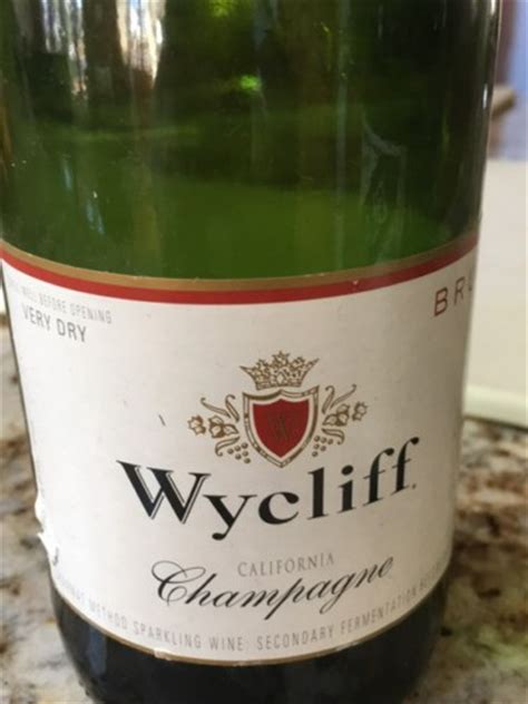 Wycliff California Champagne Very Dry Brut 2008