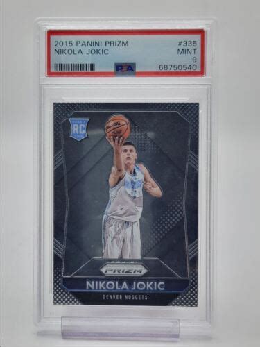 NIKOLA JOKIC 2015 16 PANINI PRIZM ROOKIE NUGGETS 335 RC PSA 9 Q1774 EBay