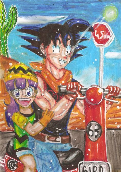 road trip goku  arale  yamchafan  deviantart