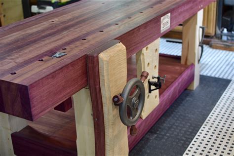 Ryan S Purpleheart And Maple Workbench The Wood Whisperer