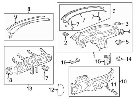 Buick Enclave Instrument Panel Trim Panel Front Stingray