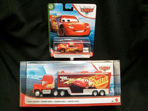 Disney Pixar Cars Lightning McQueen Mack Hauler & Car. Values - MAVIN