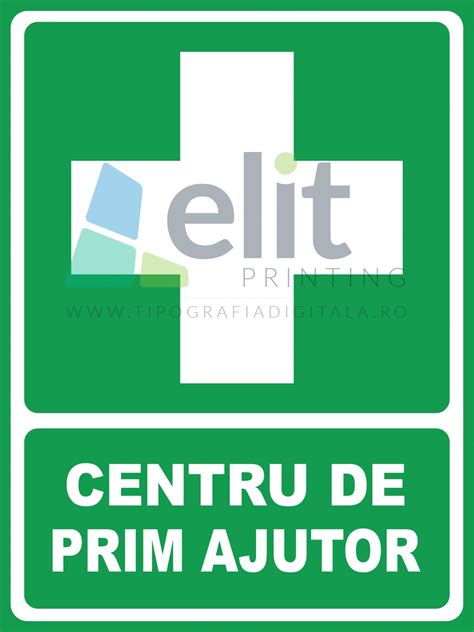 Etichet Indicator Centru De Prim Ajutor Tipografia Digitala