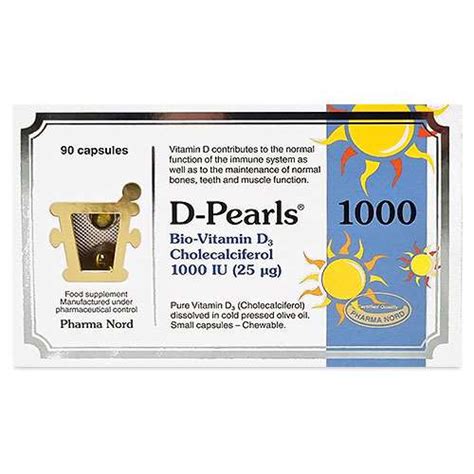 Pharma Nord Bio Vitamin D Pearls 1000iu 25µg 90 Capsules