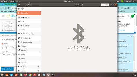 No Bluetooth Found Plugin A Dongle To Use Bluetooth Ubuntu 18 04