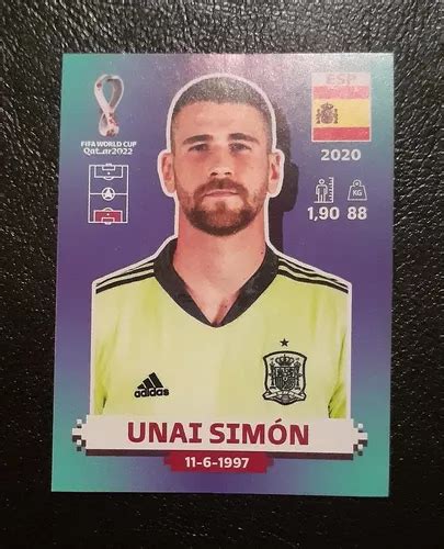 Figurita Mundial Qatar 2022 Azul Europea Unai Simon En Venta En General