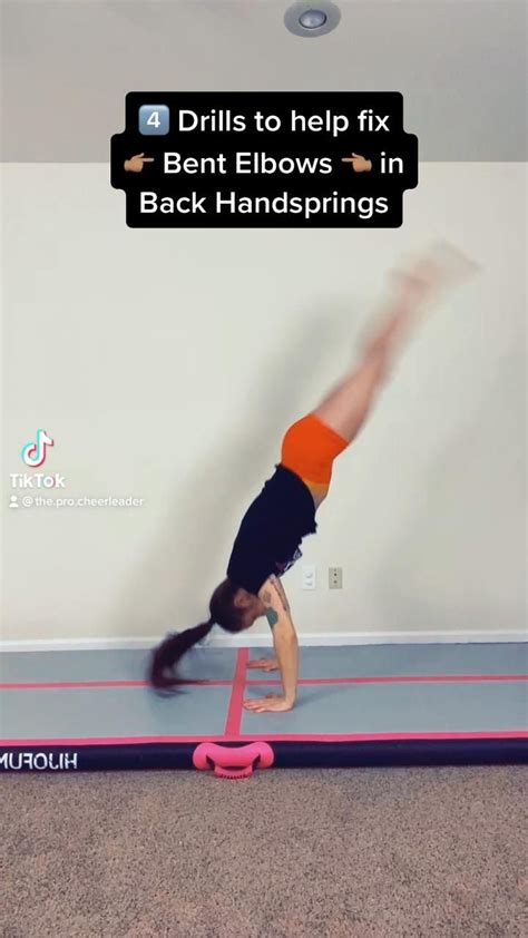 Back Handspring Drills [Video] | Gymnastics workout, Cheerleading ...