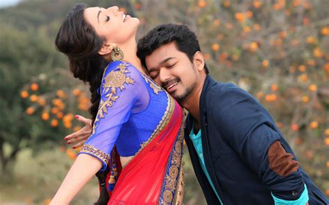 Vijay And Kajal Aggarwal In Movie Jilla Still 3