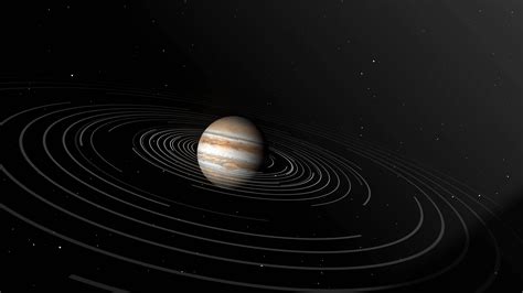 jupiter's rings are seen in this artist's concept 35888259 Stock Video ...