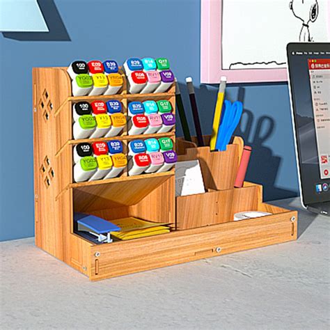 Grote Houten Bureau Organizer Multifunctionele Diy Grandado