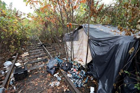 Displaced Passaic Nj Homeless Set Up New Shelters On Abandoned Tracks