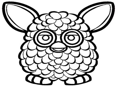 Furby Coloring Pages At Free Printable Colorings