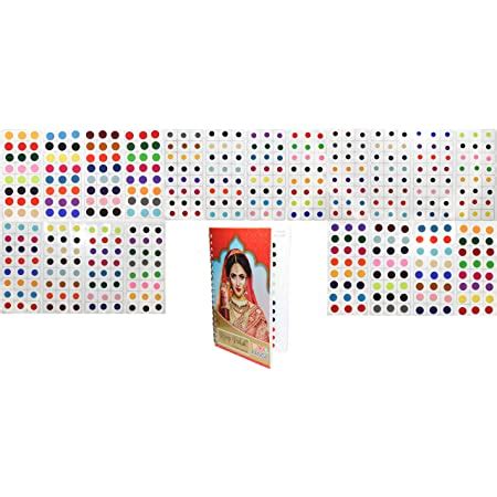 Amazon X Count Bindi Dots Multi Size Multicolor Bindi Round