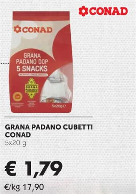 Conad Grana Padano Cubetti X G Offerta Di Conad