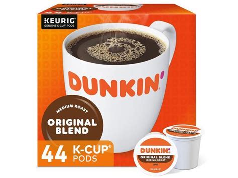 Dunkin Donuts Original Blend Coffee K Cup Pods Medium Roast 44 Box 006933 2091512