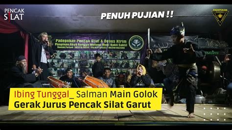 Pencak Silat Ibing Tunggal Main Golok Salman Padepokan Pusaka Layung