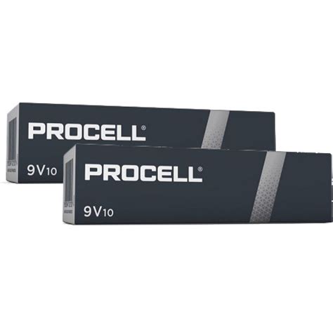 Duracell Procell Alkaline 6LR61 9V Block MN 1604 9V 20 St Box