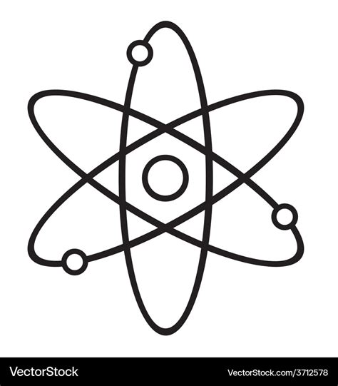 Atom symbol Royalty Free Vector Image - VectorStock