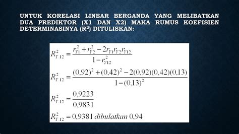 Koefisien Determinasi Contoh Soal Koefisien Korelasi Dan Koefisien Determinasi Cpns 2021 Daya