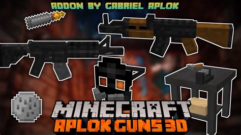 Minecraft Gun Mods Aplok Guns Addon Craftable Gun Mod Mcpe