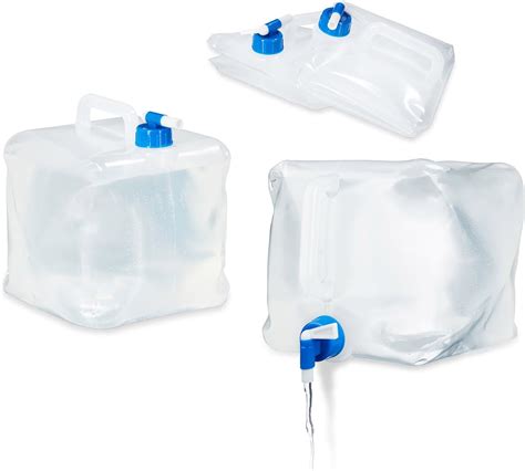 Relaxdays Jerrycan Pliable Carr Lot De Pour Camping Vacances