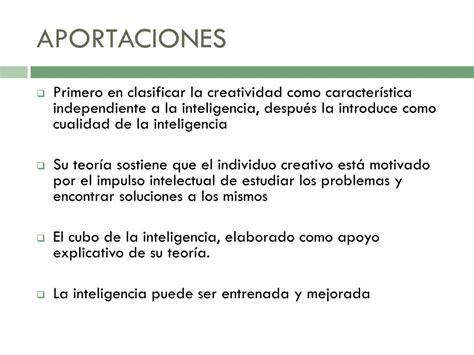 PPT TEORÍA DE GUILFORD PowerPoint Presentation free download ID