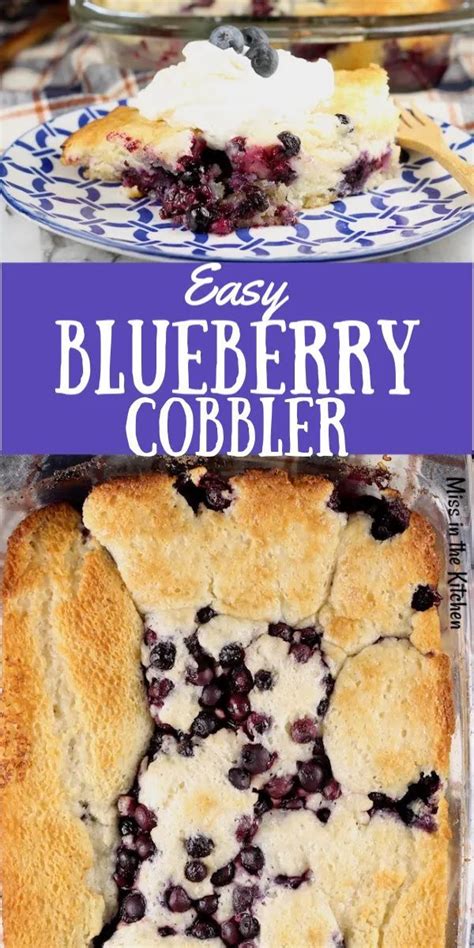 Easy Blueberry Cobbler Blueberry Cobbler Recipes Easy Blueberry