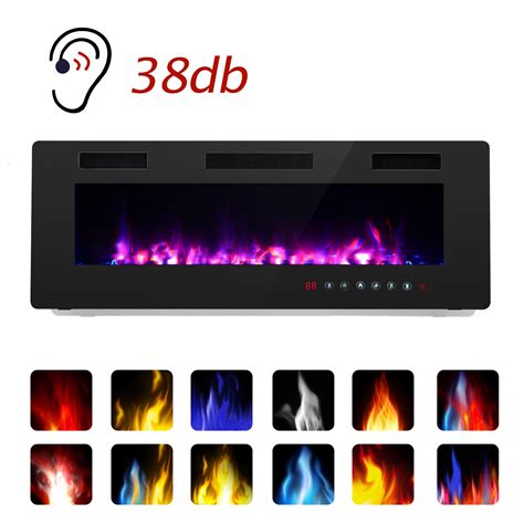 Okada 42 Electric Fireplace Insert 386 Ultra Thin Wall Mounted In Wall Easy Installation