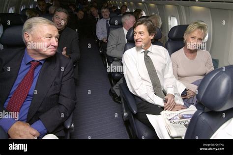 Celebrities on last Concorde flight Stock Photo - Alamy