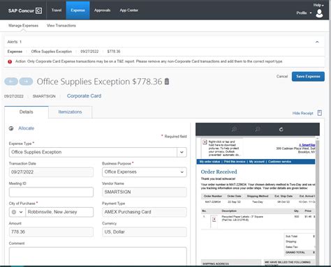 Expense Help Sap Concur Community