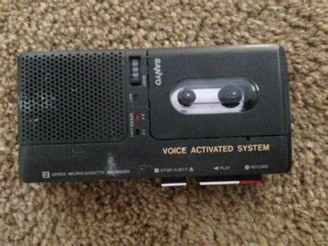 Micro Sanyo M5499 Microcassette Tape Cassette Recorder Voice Activated System For Sale Online Ebay