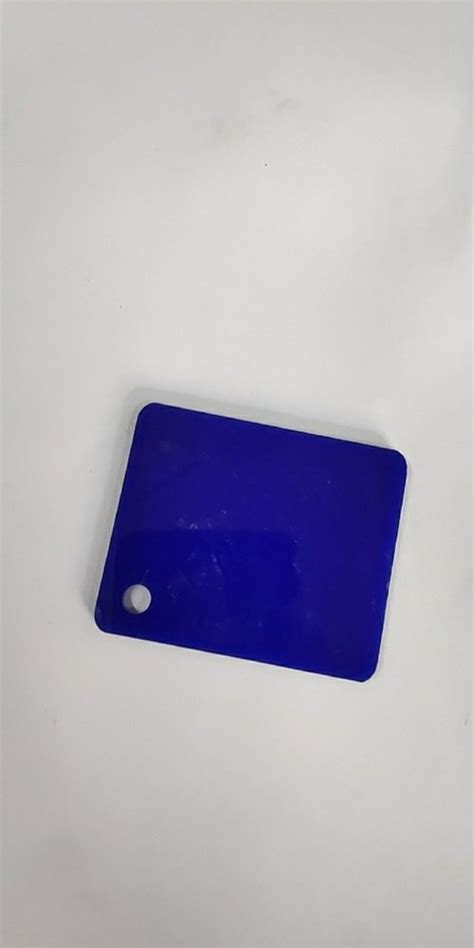 Glossy Rectangular Blue Acrylic Sheet Thickness Mm Size X