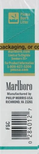 Marlboro Gold Pack Menthol Cigarettes 1 Ct Ralphs