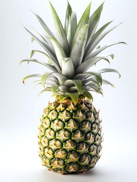 Premium AI Image 3d Fruits Realistic Focus Of Pineapple