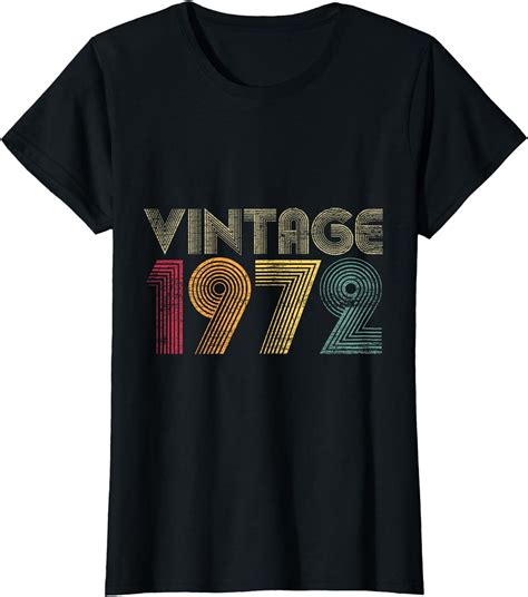 51th Birthday Gifts Year Old Vintage 1972 T Shirt Walmart