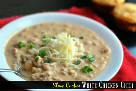 Slow Cooker White Chicken Chili - Aunt Bee's Recipes