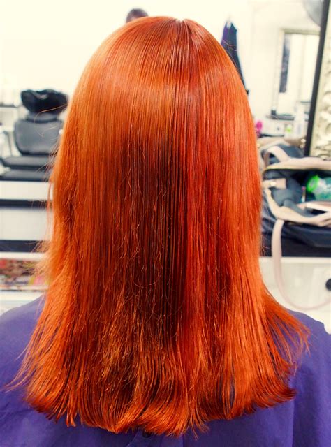 Fire Bright Copper Hair Colour Using Cpr Colours And Styling Products