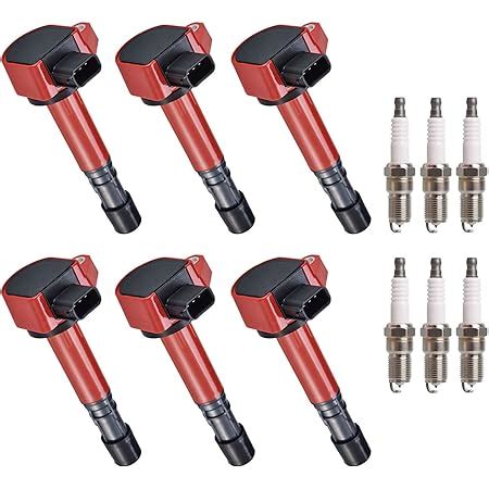 Amazon Ena Set Of Red Ignition Coil Pack And Platinum Spark Plug