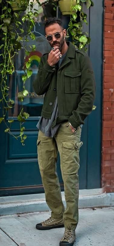 Stylish Olive Green Cargo Pants Outfit Ideas For Men Elevate Your