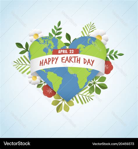 Happy Earth Day Greeting Card For Environment Love