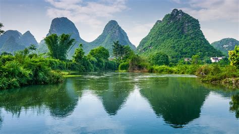 karst mountain landscape yangshuo guilin guangxi china windows