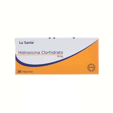 Hidroxicina 25 Mg 20 Tabletas Ls Drogueria Sanigi