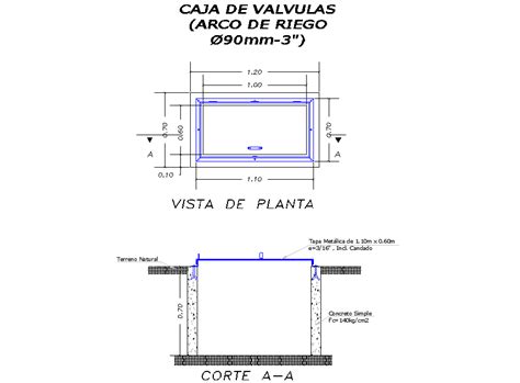 detail  valve plan  section layout file cadbull