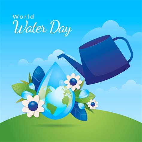 Free Vector Gradient Illustration For World Water Day Awareness