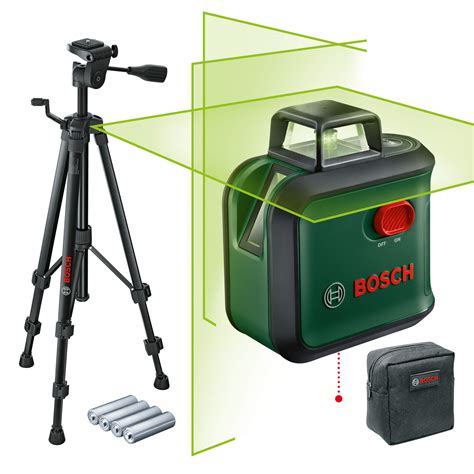 Bosch Cross Line Laser AdvancedLevel 360 With Premium Tripod 3 Laser