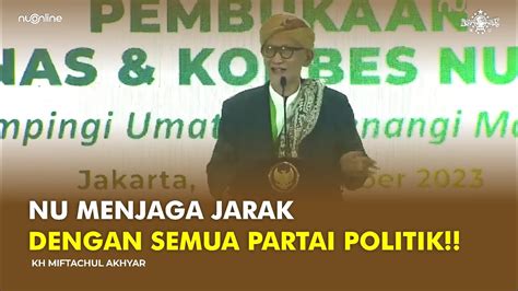 Full Sambutan Rais Aam Pbnu Kh Miftachul Akhyar Dalam Pembukaan Munas