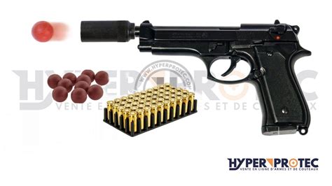 Pack D Fense Pistolet Alarme Bruni Noir