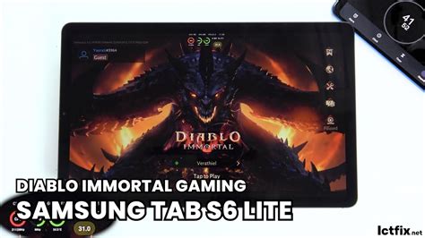 Samsung Tab S6 Lite Diablo Immortal Gaming Test YouTube