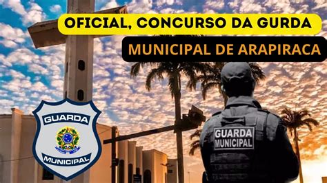 CONCURSO DA GUARDA MUNICIPAL DE ARAPIRACA YouTube